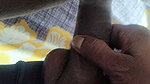 The real stepmother was applying powder to her ass and when she was in the room
