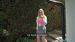 Nikki Riddle taken to a garden shed and has her wet pussy pounded by a huge cock