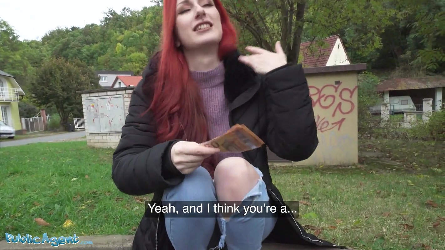 Redhead Brit Shows Off Her Pierced Tits Before Basement Fuck Creampie