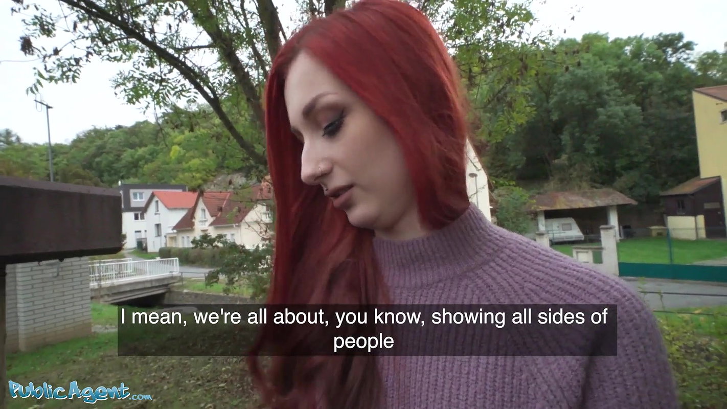 Redhead Brit Shows Off Her Pierced Tits Before Basement Fuck Creampie