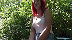Redhead Tiffany Love fucked in the shade