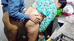 Homemade Sex with Amateur Wife Riding Cock and Doggystyle Creampie. Big Booty MILF