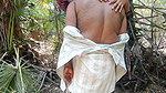 Housewife sucking and licking forest outdoor