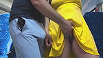 Stranger Touch her Butt without permission with his erection and CUMS Hard Inside Bus Vehicle by Girl’s Hand