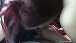 Sexy Redhead Loves Sucking a Fucking in a Strangers Car