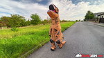 Jennifer Mendez – Sweaty Animator in Dino Suit Gets Seduced by Jennifer