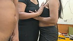MAYRA_LOVES 3some show cum on boobs 1