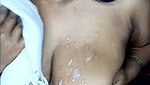 Chandani_Telugu 3 Ticket show bf cum on boobs