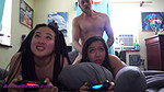 3SOME Fucking Two Asian Girls Playing PS4 Andy Savage