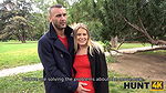 Pregnant girl in red is tempted with money into pussy-drilling