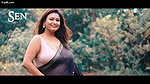 Bong Model Madhu Flaunting Her Huge Boobs in Blue Saree