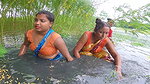 Village Womens Traditional Net Fishing on River