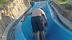 my stepsister gets stuck in the pool and I take advantage of the moment to fuck her.