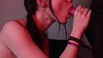 Derk-Redhead cute girl gives blowjob