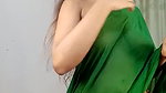 Desi Hot Girl in saree showing her beauty