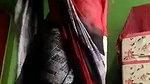 Beautiful Married Bhabi Removing Red Saree And Showing