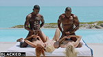 BLACKED Hot blondes Agatha, Lika & Jazlyn take on 2 BBCs