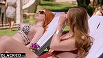 BLACKED Scarlett and Honour get naughty poolside service
