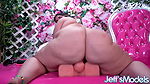 Busty BBW Rose D Kush Rides a Silicon Dick After Trying Some Sex Toys