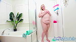 Curvy Mary Goes Wild in The Bathroom Using a Bunch of Dildos