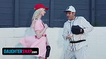 Cute Step Daughters Cecelia Taylor & Mazy Myers Get Naughty With A Baseball Bat – DaughterSwap