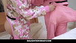 Daughter Swap – Cute Teens Having Slumber Party Dad Switch