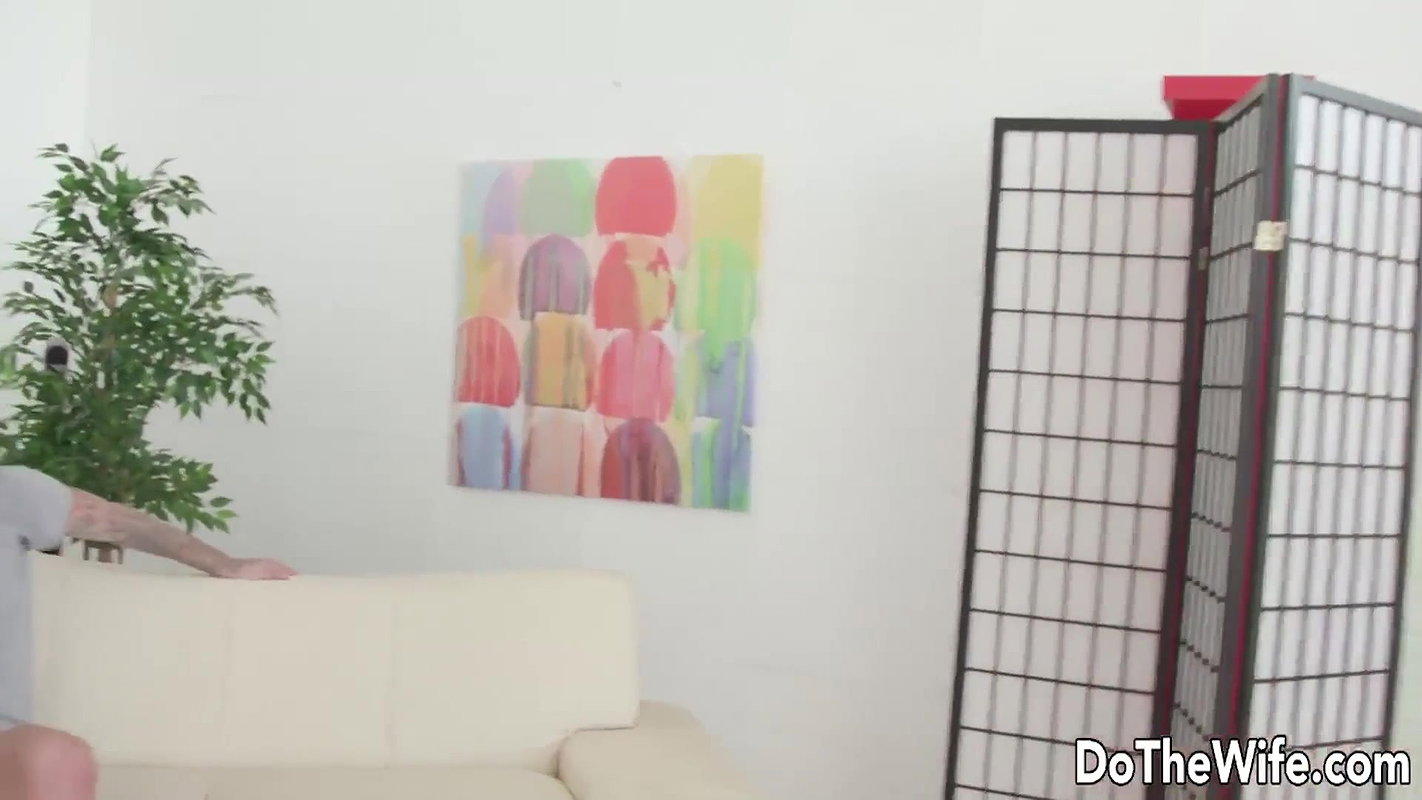 Blonde Emily Ross Mounts a Hard Dick as Her Cuckold Watches and Enjoys