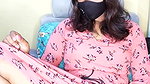 Horny Cousin in Pink Nighty Teasing by Showing her PUSSY