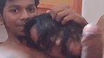 Gf shy to hold big cock of lover