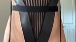 Christina Khalil Black One-Piece Lingerie Onlyfans Set Leaked