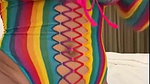 Christina Khalil Rainbow Fishnet Anal Play Video Leaked