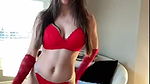Christina Khalil Underboob Lingerie Strip Onlyfans Video Leaked