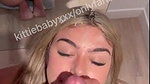 KittieBabyXXX Nude Mirror Blowjob Facial Video Leaked