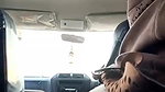 Showing her huge ass inside car with clear hindi talking
