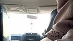Showing her huge ass inside car with clear hindi talking