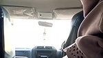Showing her huge ass inside car with clear hindi talking