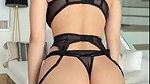 Natalie Roush See Through Sheer Black Lingerie Video Leaked