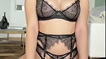 Natalie Roush See Through Sheer Black Lingerie Video Leaked
