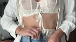 Natalie Roush White Lingerie Striptease Onlyfans Video Leaked