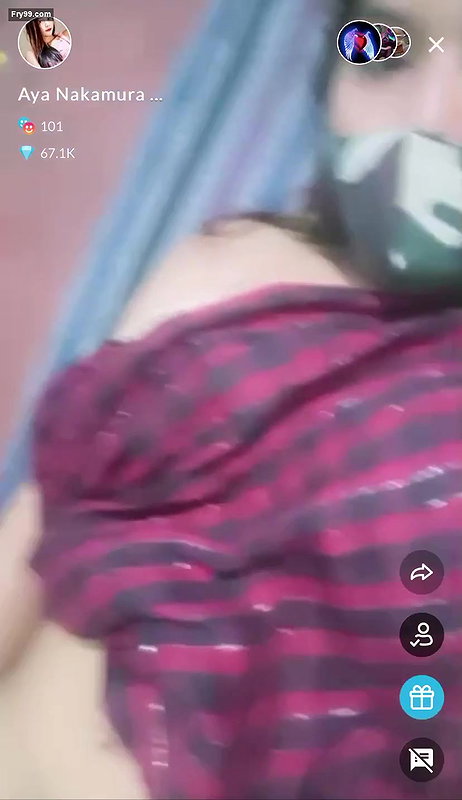 Aya Nakamura Showing her Boobs in Live