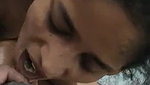 Taking cumshot in mouth