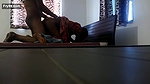 Young girl doggy with talking