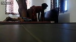 Young girl doggy with talking