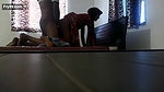 Young girl doggy with talking