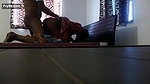 Young girl doggy with talking