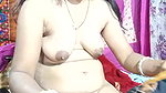 Village Bhabhi pressing her big boobs
