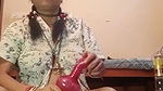 Village aunty drink alcohol Smoke cigarette fingering her pushy,boobs,nippal
