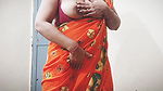 Solo Sangeeta gets hot pissing on the wall with Telugu audio