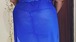 Slide clips of India Bbw Chubby Bhabhi in Blue Lingerie showing boobs big