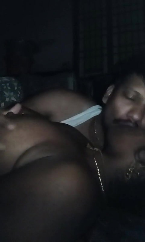 Indian wife boobs kissing